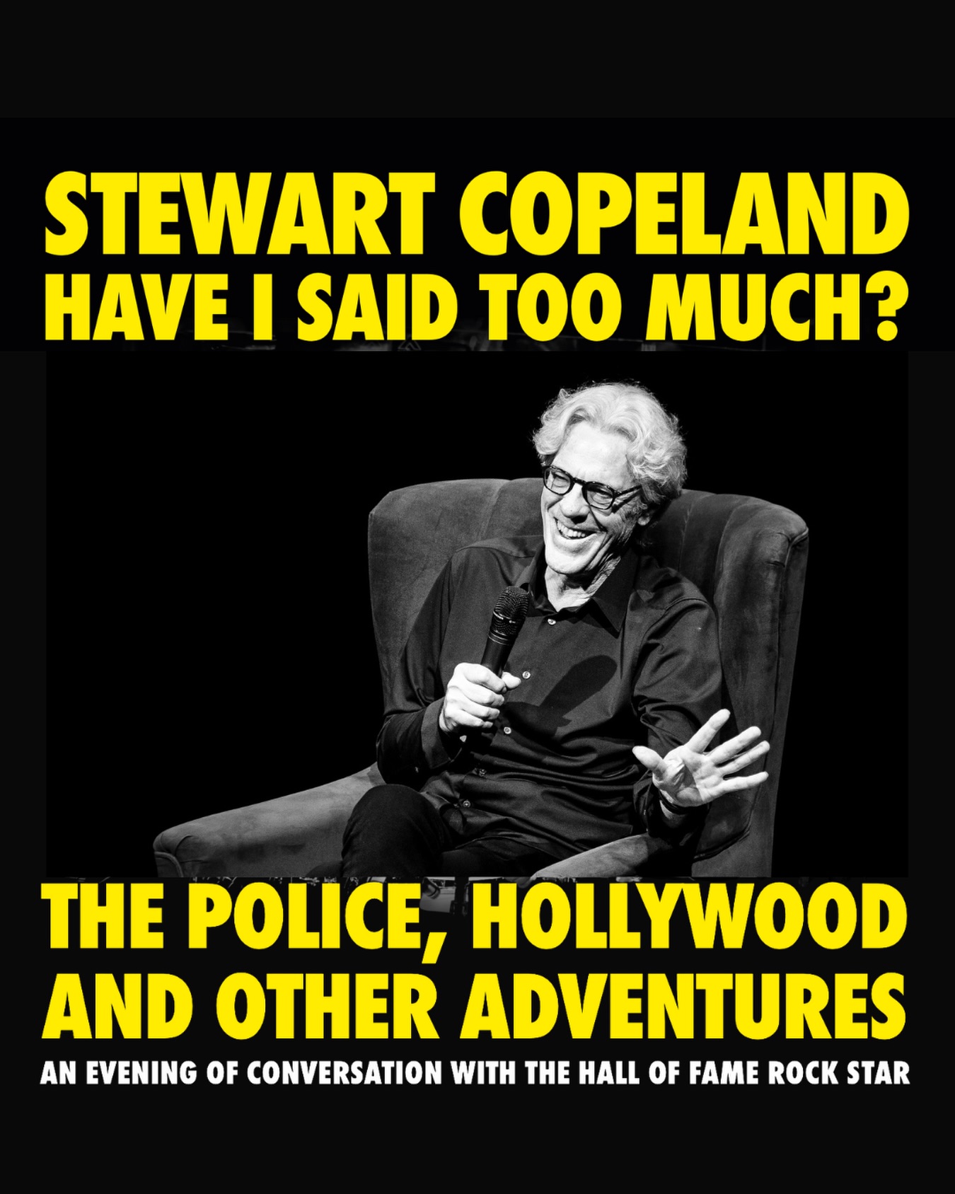 Stewart Copeland Have I Said Too Much Tour Poster 2026